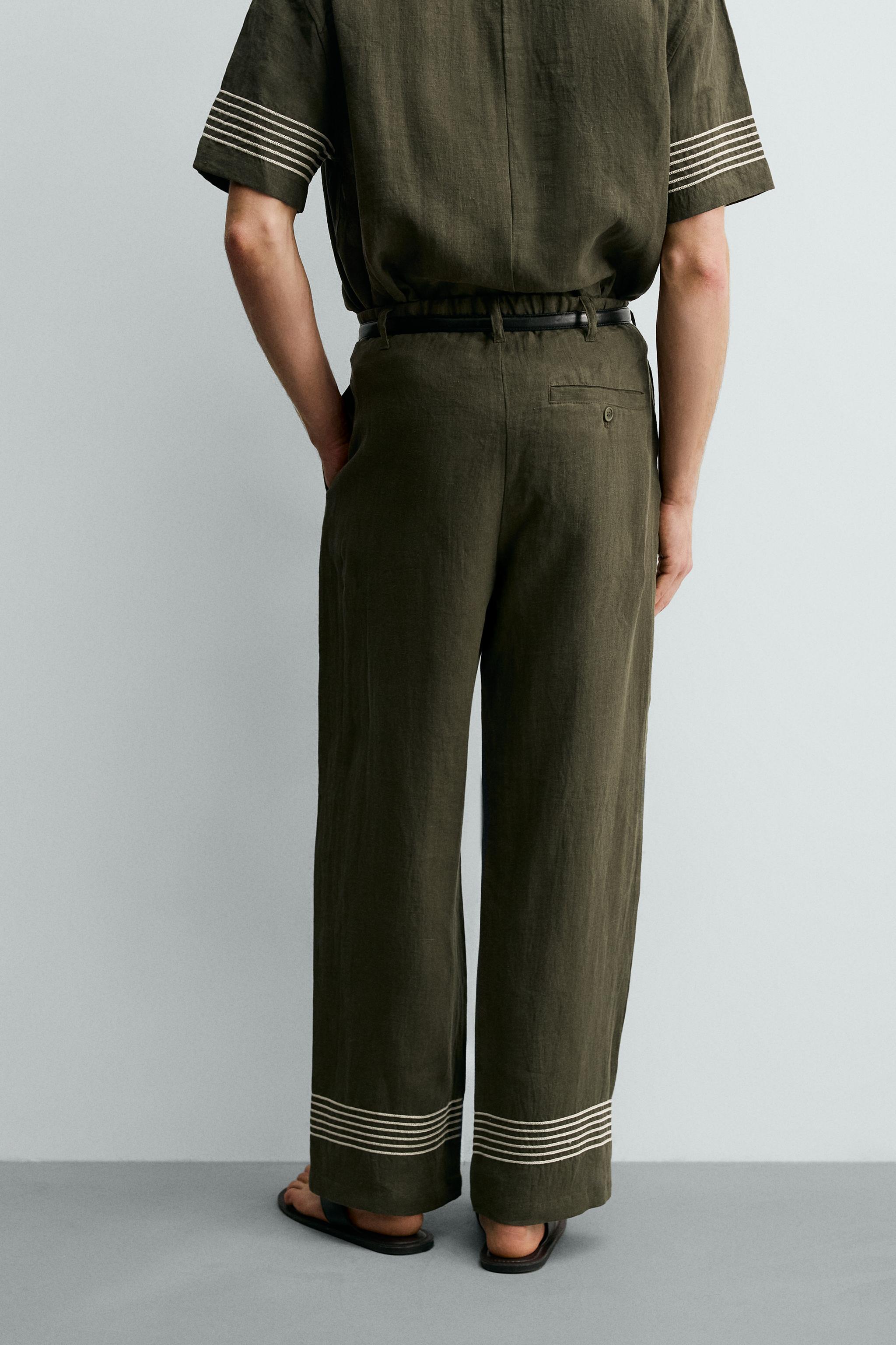 PANTALON RELAXED FIT 100% LIN